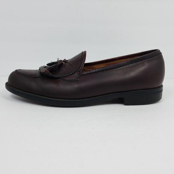 Florsheim Comfortech Mens Size 10 Red Brown Slip On Dress Tassel Loafer Shoes main image 11
